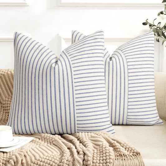 YCOLL Farmhouse Pillow Covers 18x18, Modern Accent Square Throw Pillow Covers by PillowCoversExpert