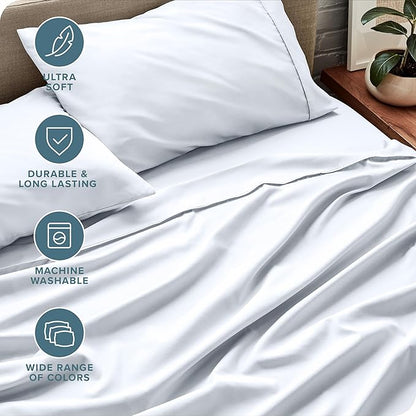 Bare Home Split Head Flex King Sheet Set - Image 5