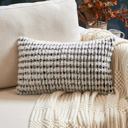 Aeckself Boho Chenille Tufted Pillow Cover 12x20 Inch, Rectangle Decorative by AECKSELF