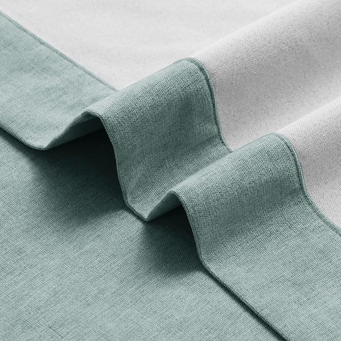 Macochico Thermal Blackout Chenille Curtains 100% Blackout Window Draperies - Image 5