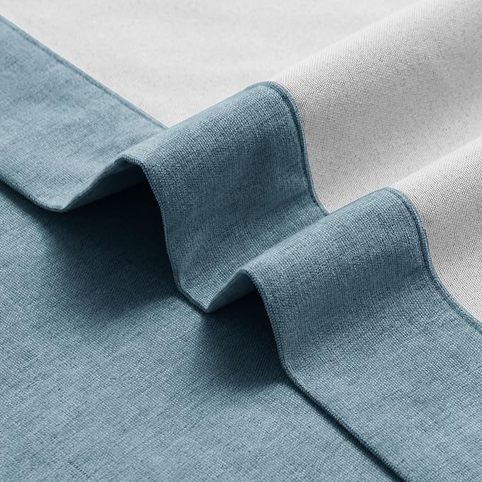 Macochico Thermal Blackout Chenille Curtains 100% Blackout Window Draperies - Image 5