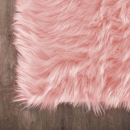 Latepis 3x5 Faux Fur Sheepskin Rug - Image 5