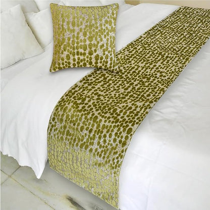 The HomeCentric Chartreuse Green Bed Runner - Image 2