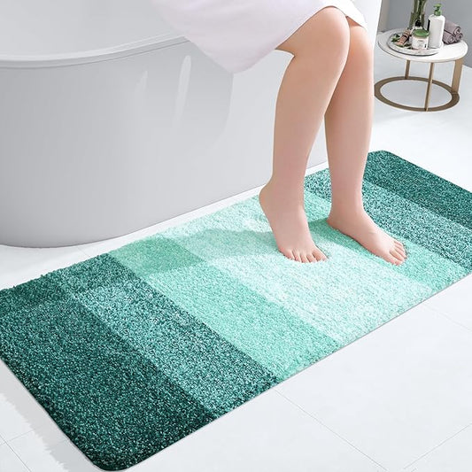 OLANLY Bathroom Runner Rugs 47x20, Extra Soft Absorbent Microfiber Bath Rugs by OLANLY
