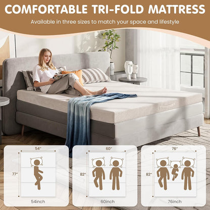 convertible sofa bed queen,5-in-1 tri-fold boneless couch with showing dimensions