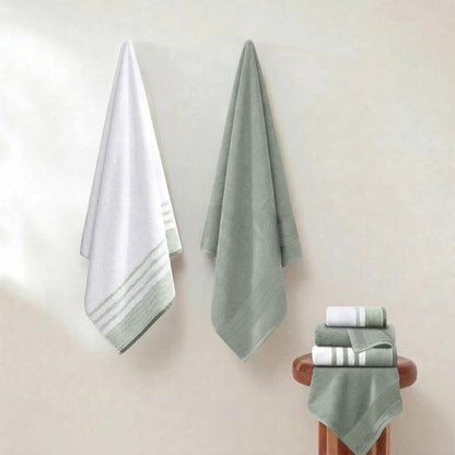 modern threads 6 piece bath towel set –, package contents