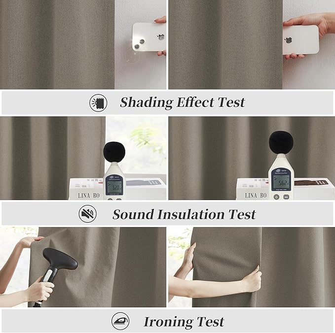 KEQIAOSUOCAI Extra Long Blackout Curtains 132 Inches Long 11 ft - Image 6
