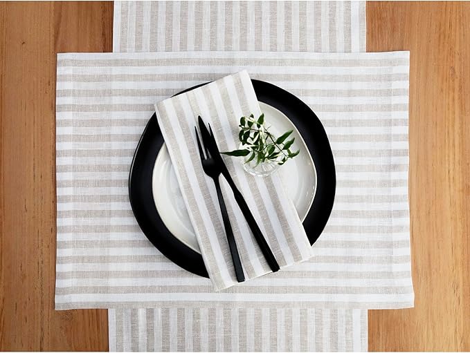 Solino Home Linen Table Runner 144 Inches Long - Image 9