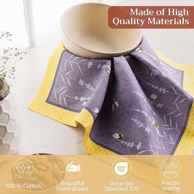 Maison d' Hermine Cloth Napkins Set of 4 100% Cotton Soft & Durable Everyday - Image 3