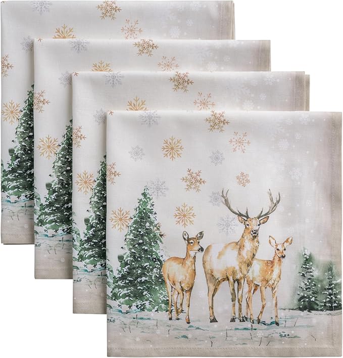 Maison d' Hermine Cloth Napkins Set of 4 100% Cotton by MaisondHermine