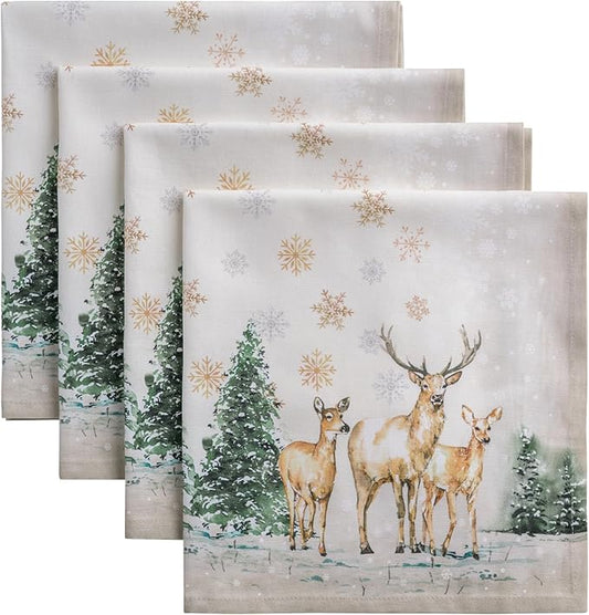 Maison d' Hermine Cloth Napkins Set of 4 100% Cotton by MaisondHermine