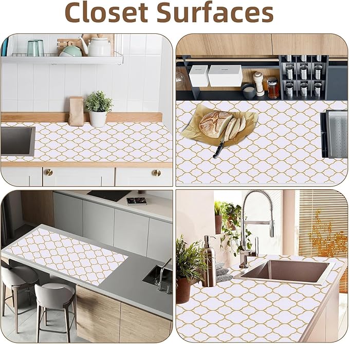 Shelf Drawer Liners for Kitchen Cabinets Non Adhesive Drawer Liner Thickened - Image 6