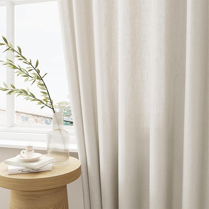 Pinch Pleat 120 Inch Linen Curtains - Image 5
