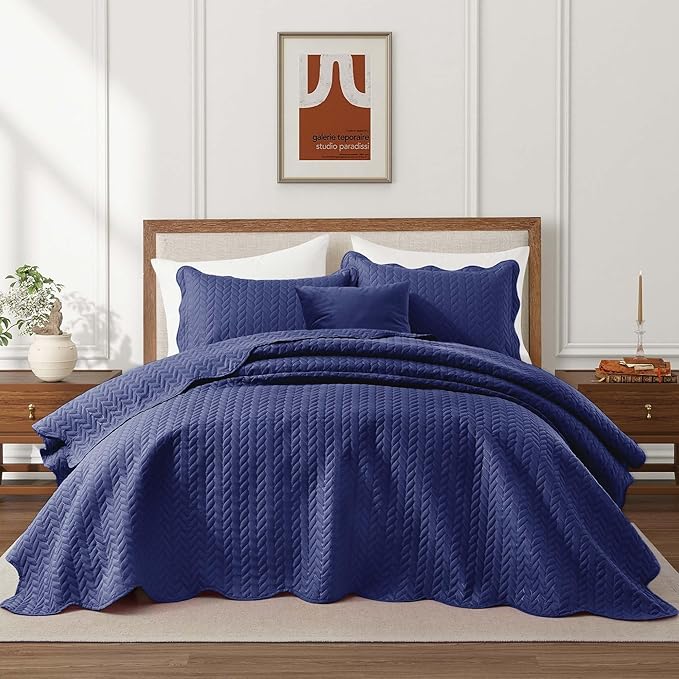 IR Imperial Rooms 8 Pack Quilt King Size Bedding - Image 3