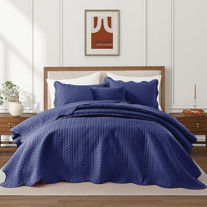 IR Imperial Rooms 8 Pack Quilt King Size Bedding - Image 3