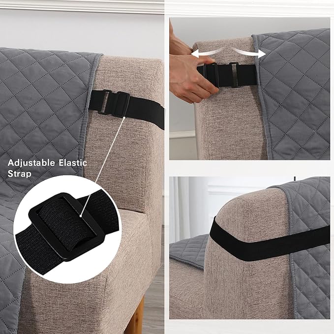 H.VERSAILTEX Reversible Futon Cover Water Repellent Armless Sofa Slipcover - Image 3