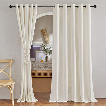 NICETOWN Natural Linen Room Divider Curtains by NICETOWN