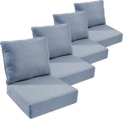 Outdoor Furniture Cushions, 6 inch Thick Seat Cushions by moosprr