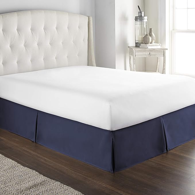 100% Cotton 800 Thread Count Box Pleated Bed Skirt by Unknown