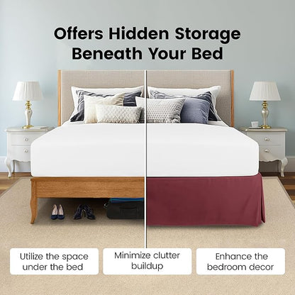 Utopia Bedding Twin Bed Skirt - Image 3