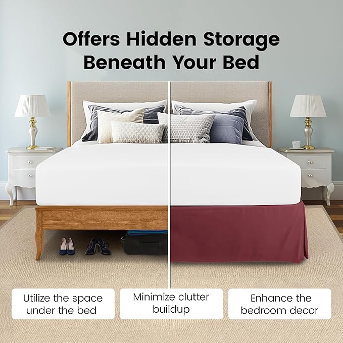 Utopia Bedding Queen Bed Skirt - Image 3