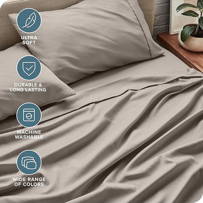 Bare Home Ultra-Soft King Sheet Set - Image 4