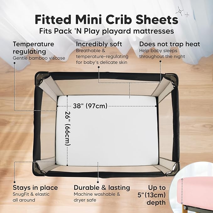 Pack and Play Sheets Fitted - Image 2