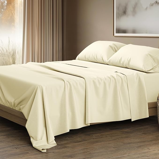 THREAD SPREAD 100% Egyptian Cotton King Size Sheets Set by THREADSPREAD