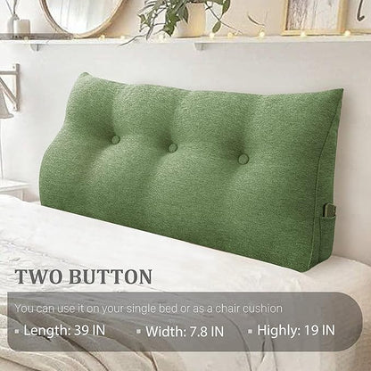 8 lbs Thickened Twin Headboard Pillow Wedge College Dorm Bed Pillow - Image 2