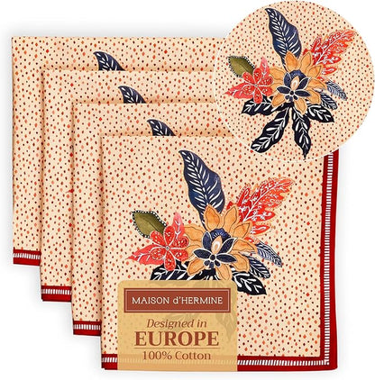 Maison d' Hermine Cloth Napkins Set of 4 100% Cotton by MaisondHermine
