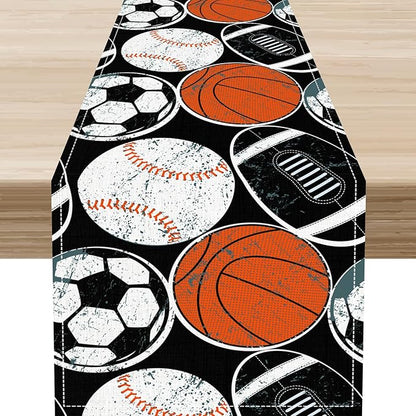 Sports Ball Table Runner by Unknown