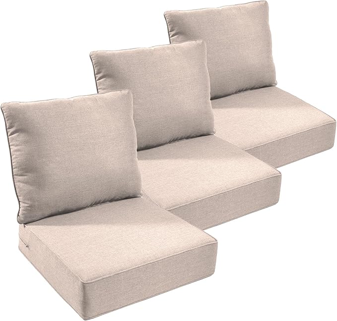 Outdoor Furniture Cushions, 6 inch Thick Seat Cushions by moosprr