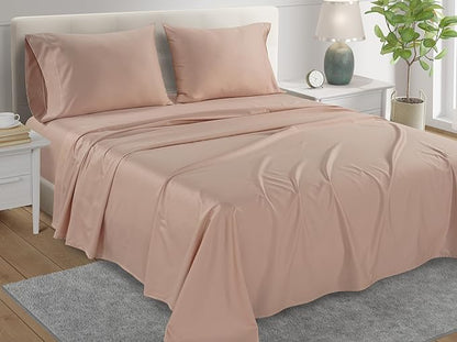 King Sheets Deep Pocket, 100% Egyptian Cotton Sheets by CHATEAUHOMECOLLECTION