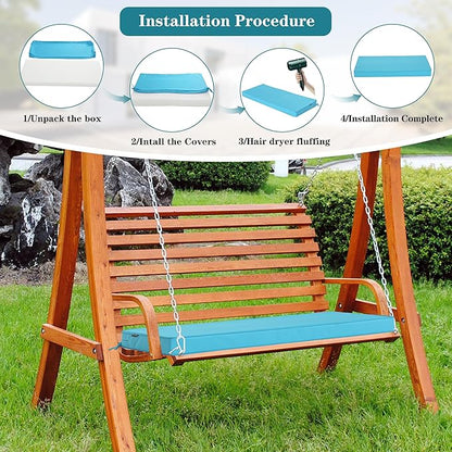 Outdoor Bench Cushions 42 x 18 Inch Thick Waterproof Porch Swing Cushions - Image 6