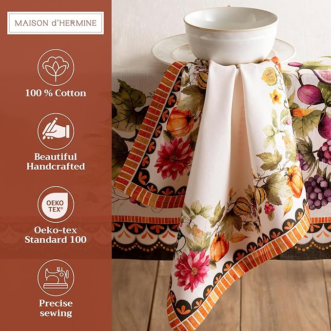 Maison d' Hermine Cloth Napkins Set of 4 100% Cotton - Image 2