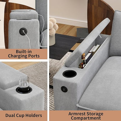 81.5" Loveseat Cloud Sofa Couch - Image 3