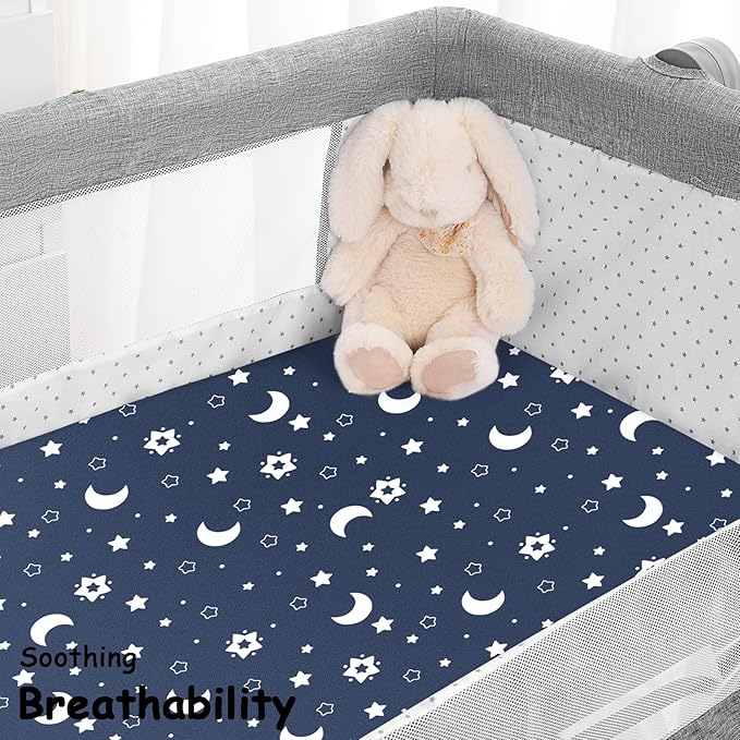 Yoofoss Bassinet Sheets for Baby, Baby Delight, Angelbliss, Soft Breathable - Image 6