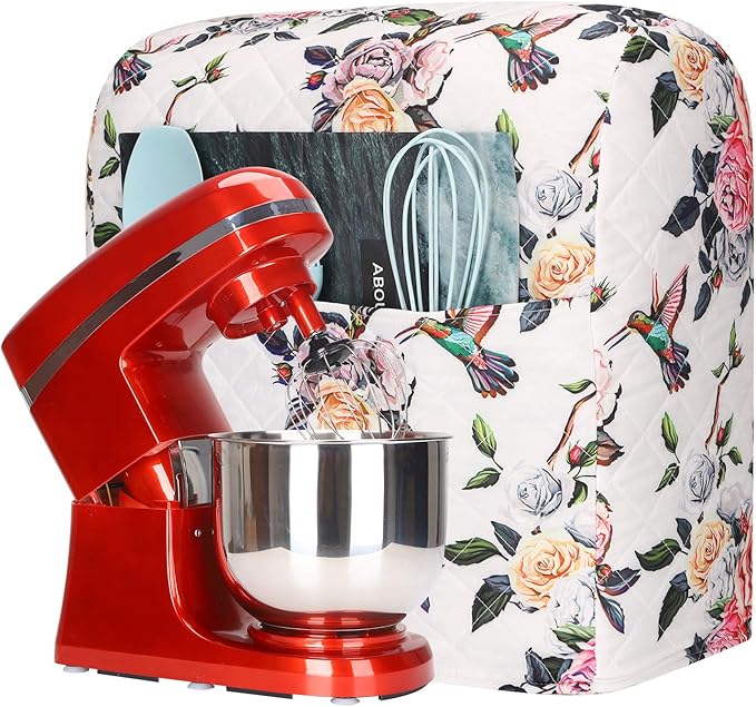 KitchenAid Mixer Cover with Pockets, Fits 5-8 Quart KitchenAid Mixers by CEMGYIUK