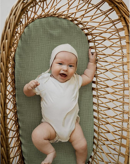 Baby Muslin Bassinet Sheets 3 Pack - Image 6