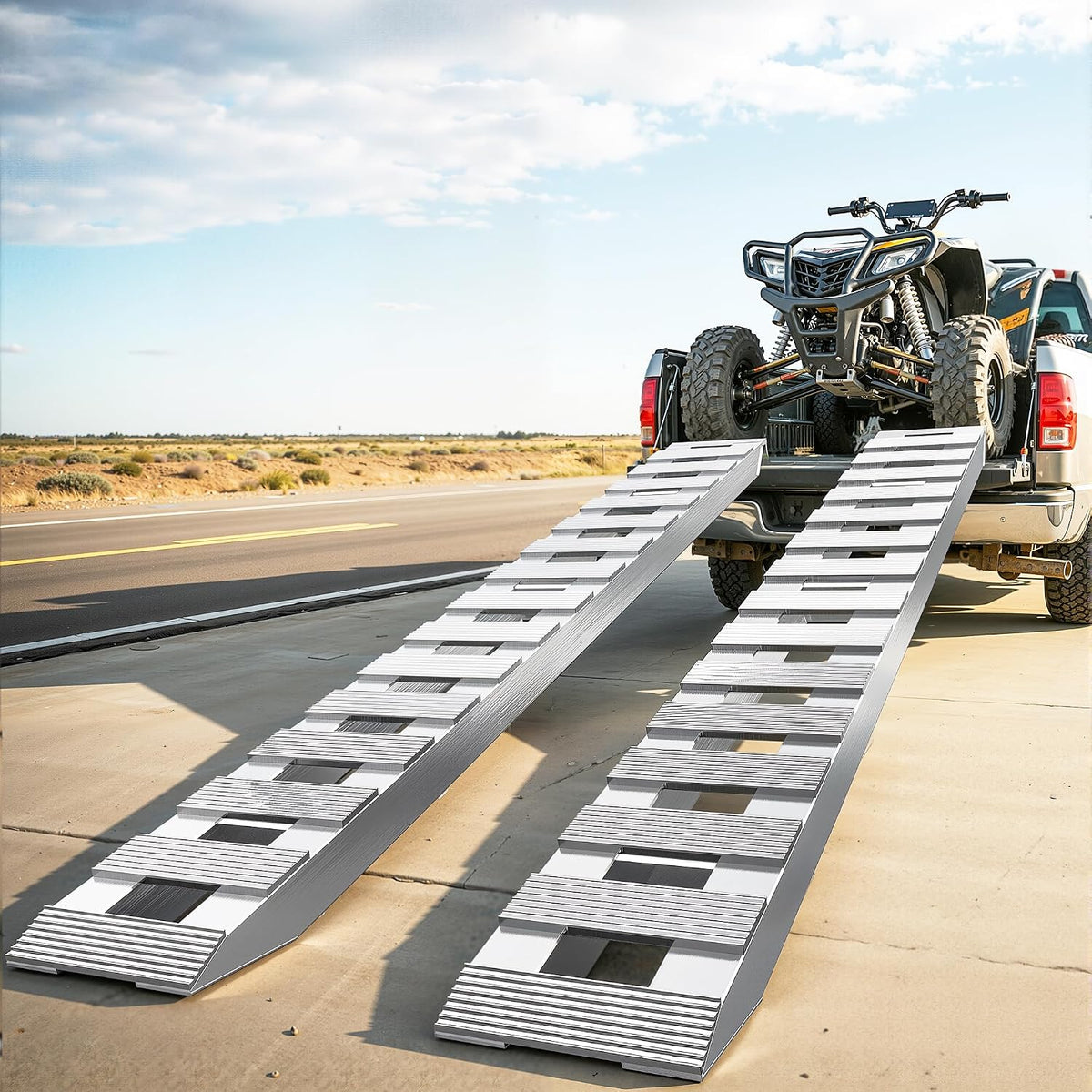 autosaver88 2pcs 6000lbs 84" x 14" aluminum trailer, main product view
