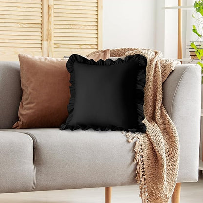 KKJIAF Ruffle Pillow Cases 26x26 Inches, Microfiber Wrinkle Resistant Pillow - Image 5