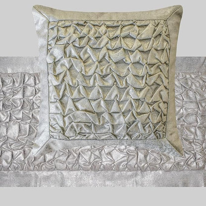 The HomeCentric King/Queen/Twin Silver Decorative Bed Runner Full 68"x18" Bed - Image 5