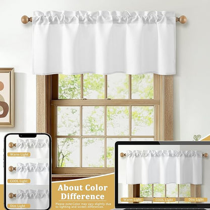 JIUZHEN Faux Linen Window Valance - Image 7