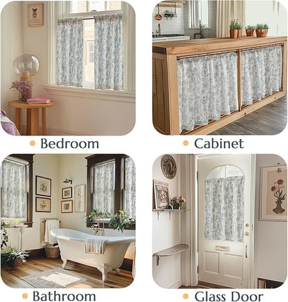 jinchan Floral Kitchen Curtains - Image 5