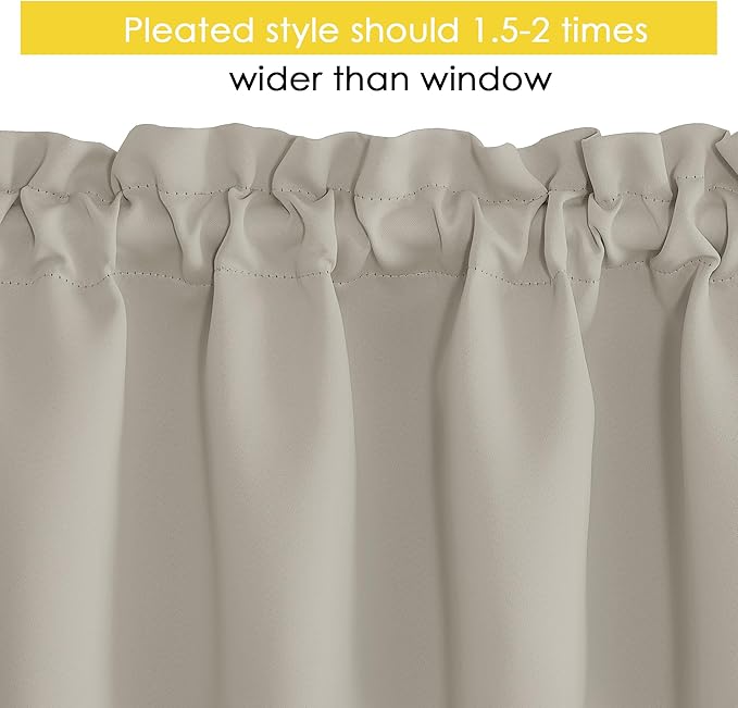 NICETOWN Kitchen Valances Curtains - Image 2