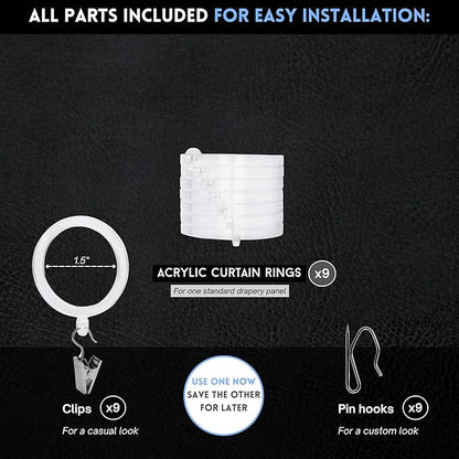 BlastHome® Luxury Curtain Rings - Image 2