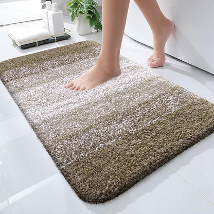 OLANLY Bathroom Rugs Mat 24x16, Extra Soft Absorbent Microfiber Bath Rugs by OLANLY