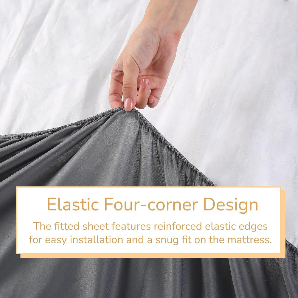 Electric Mattress Pad King Size 78"x80", Gray