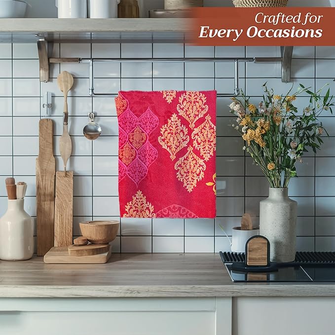 Maison d' Hermine Kitchen Towels Set of 3 100% Cotton 20" x 27.5" Reusable - Image 5