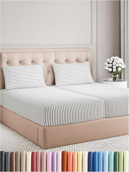 Split King Size 5 Piece Sheet Set by CGKUnlimited